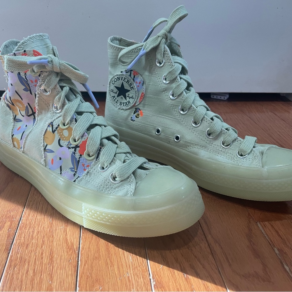 Womens History Month High Top Platform Converse Size 8.5